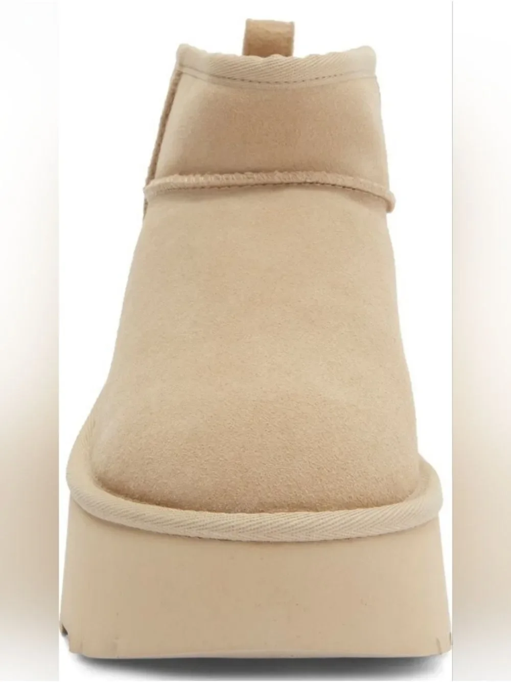 UGG Classic ultra Mini New Heights Boots In Beige MDSD NIB SZ9